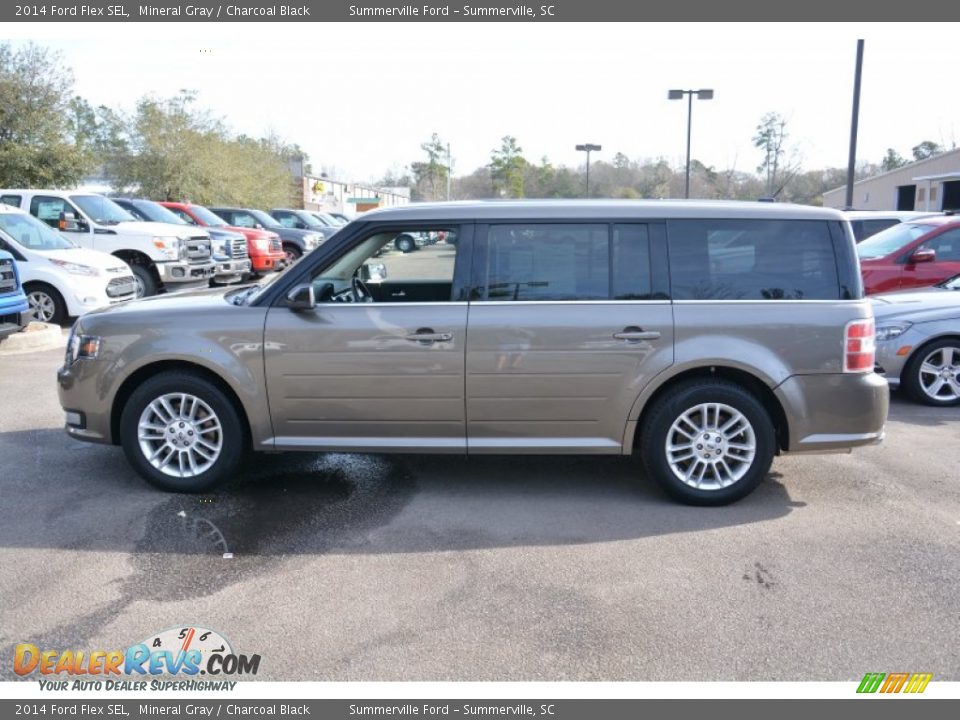2014 Ford Flex SEL Mineral Gray / Charcoal Black Photo #6