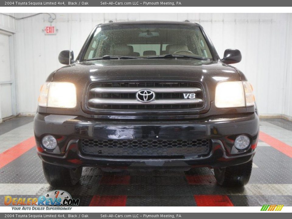 2004 Toyota Sequoia Limited 4x4 Black / Oak Photo #4