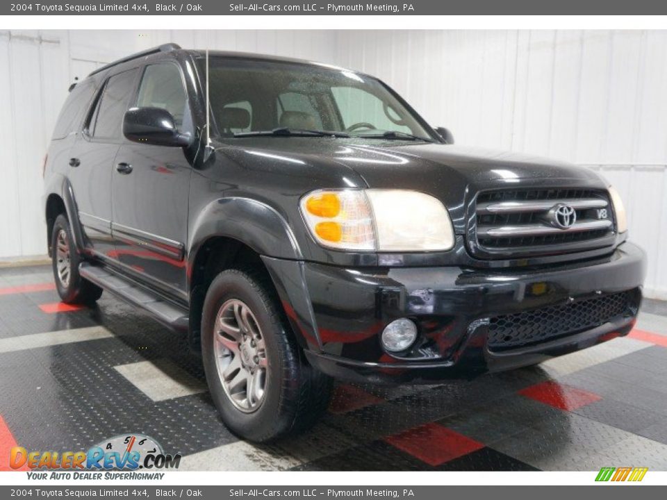 2004 Toyota Sequoia Limited 4x4 Black / Oak Photo #5