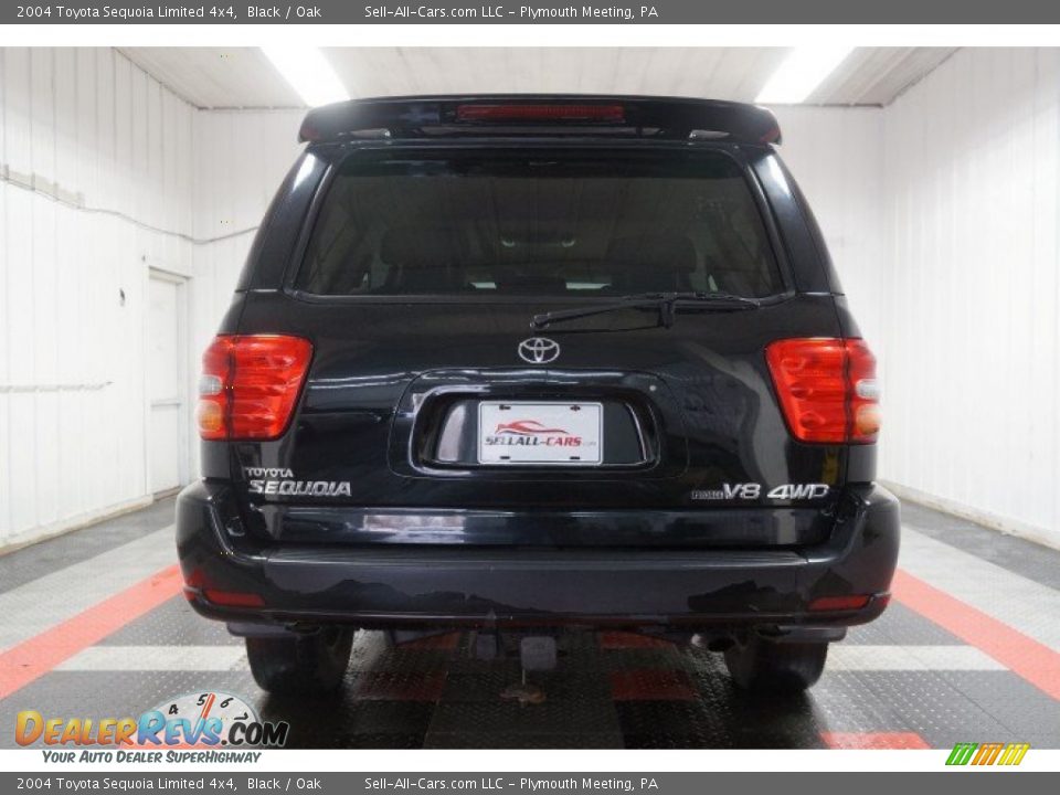 2004 Toyota Sequoia Limited 4x4 Black / Oak Photo #9