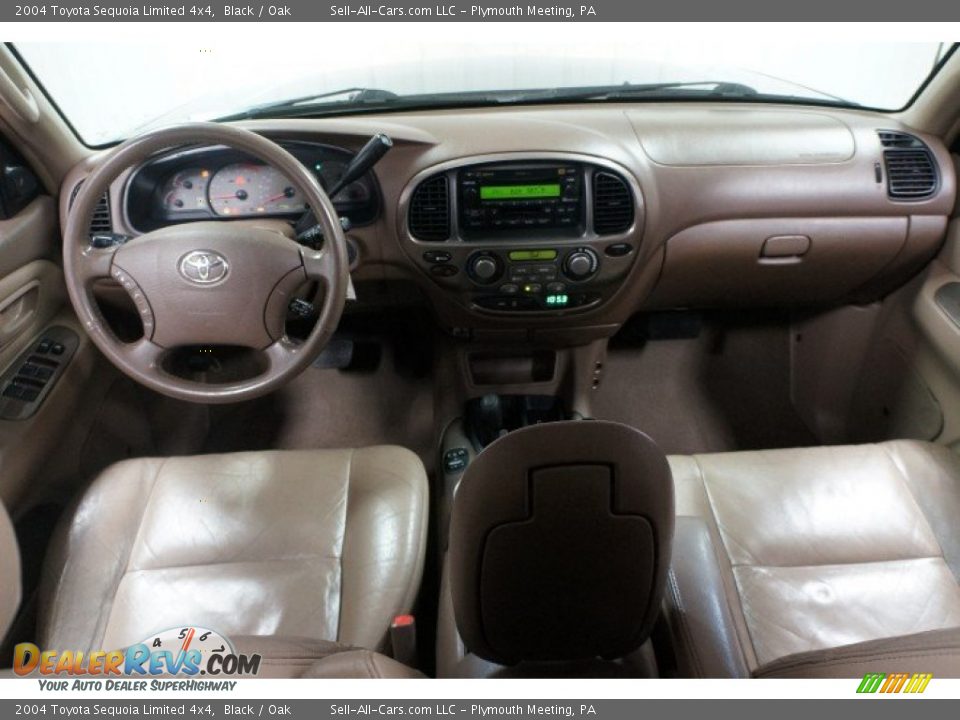 2004 Toyota Sequoia Limited 4x4 Black / Oak Photo #22