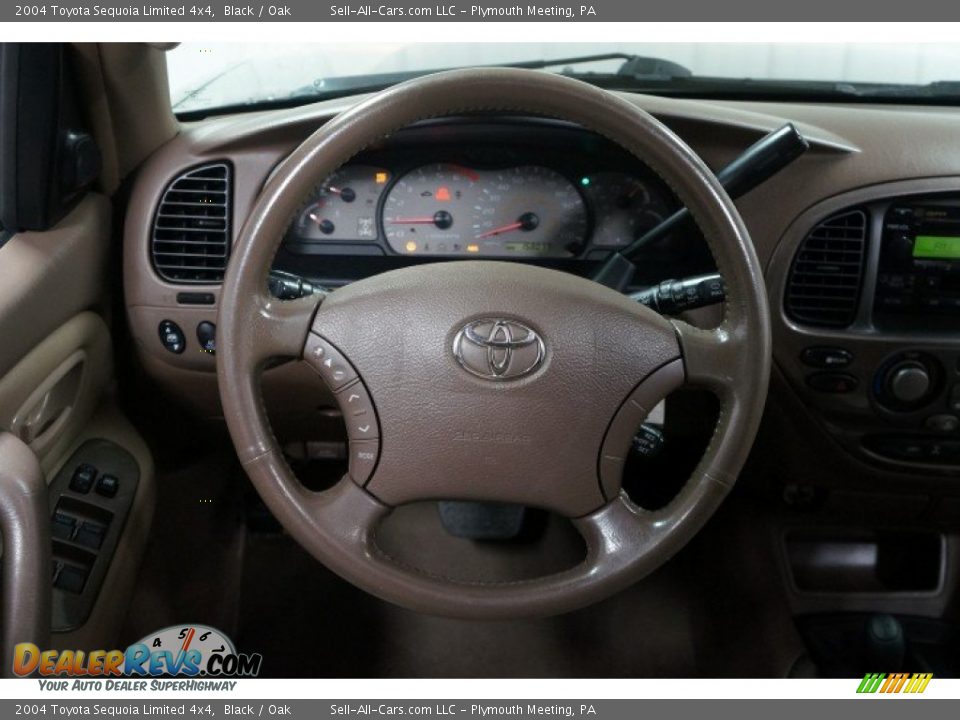 2004 Toyota Sequoia Limited 4x4 Black / Oak Photo #25