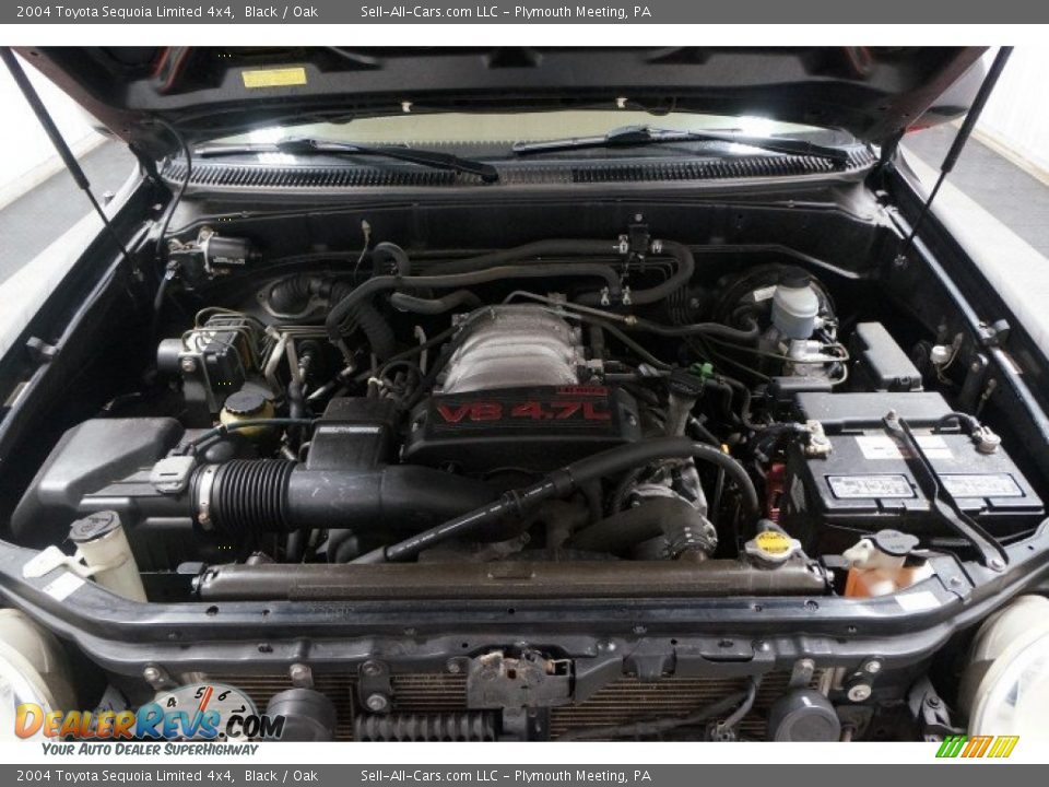 2004 Toyota Sequoia Limited 4x4 Black / Oak Photo #36