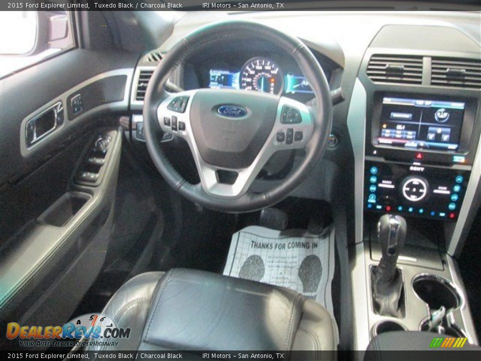 2015 Ford Explorer Limited Tuxedo Black / Charcoal Black Photo #13