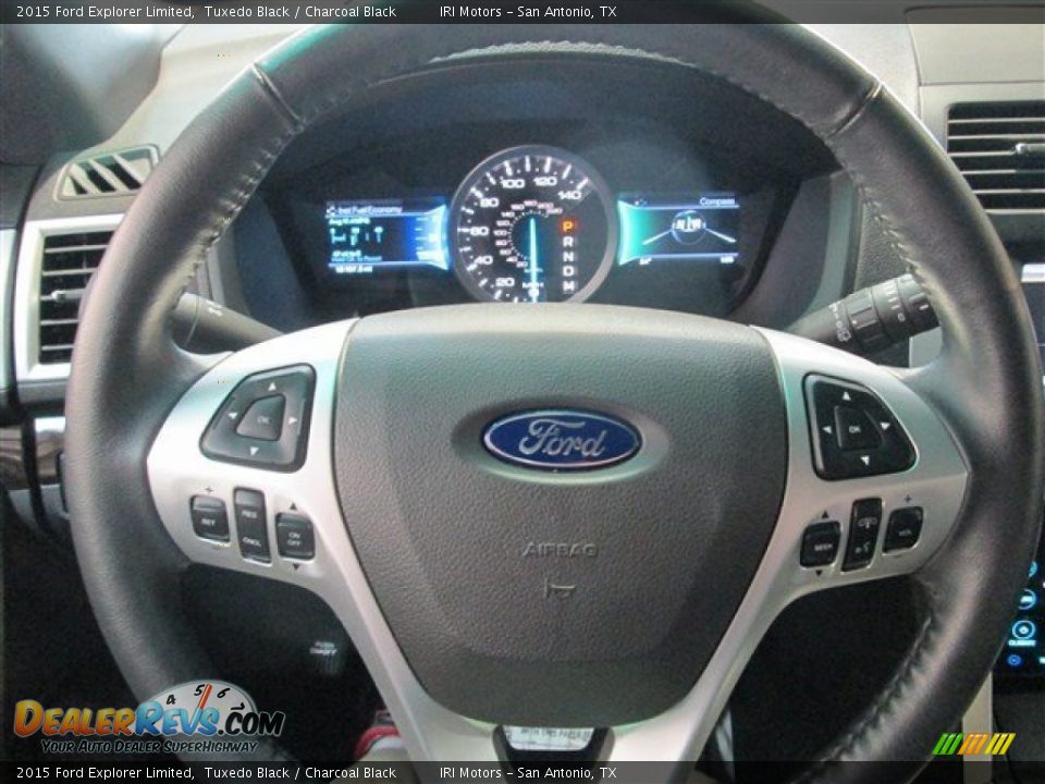 2015 Ford Explorer Limited Tuxedo Black / Charcoal Black Photo #23