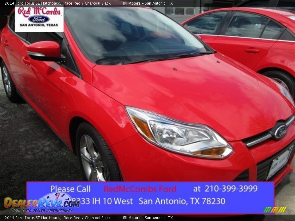 2014 Ford Focus SE Hatchback Race Red / Charcoal Black Photo #1