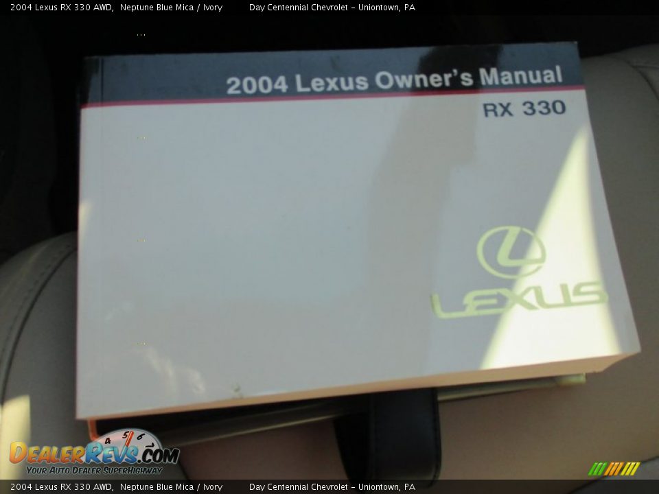 2004 Lexus RX 330 AWD Neptune Blue Mica / Ivory Photo #36