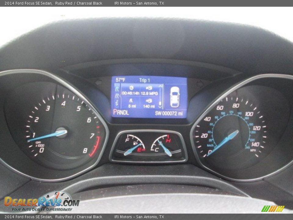 2014 Ford Focus SE Sedan Ruby Red / Charcoal Black Photo #17