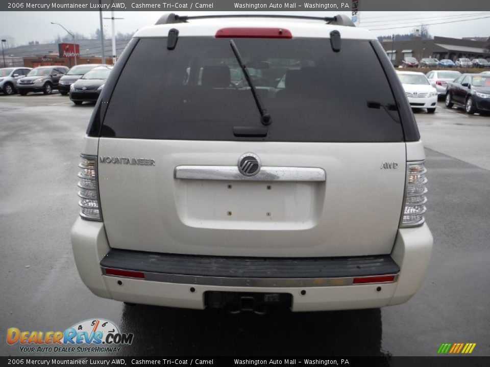 2006 Mercury Mountaineer Luxury AWD Cashmere Tri-Coat / Camel Photo #8