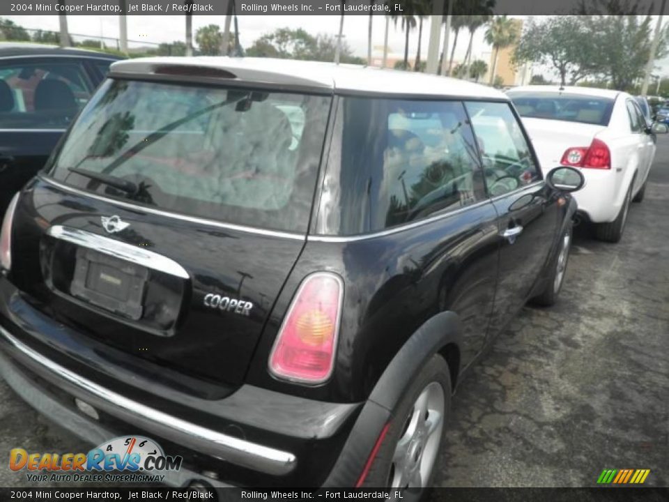 2004 Mini Cooper Hardtop Jet Black / Red/Black Photo #3