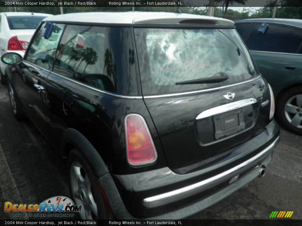 2004 Mini Cooper Hardtop Jet Black / Red/Black Photo #5
