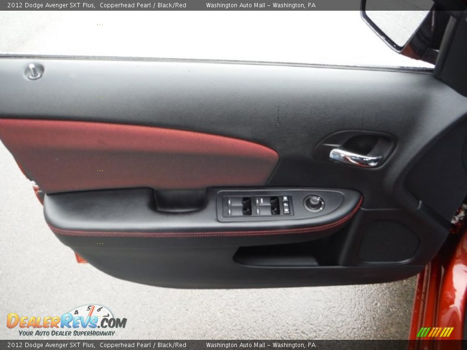 2012 Dodge Avenger SXT Plus Copperhead Pearl / Black/Red Photo #9