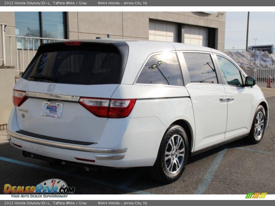 2013 Honda Odyssey EX-L Taffeta White / Gray Photo #5