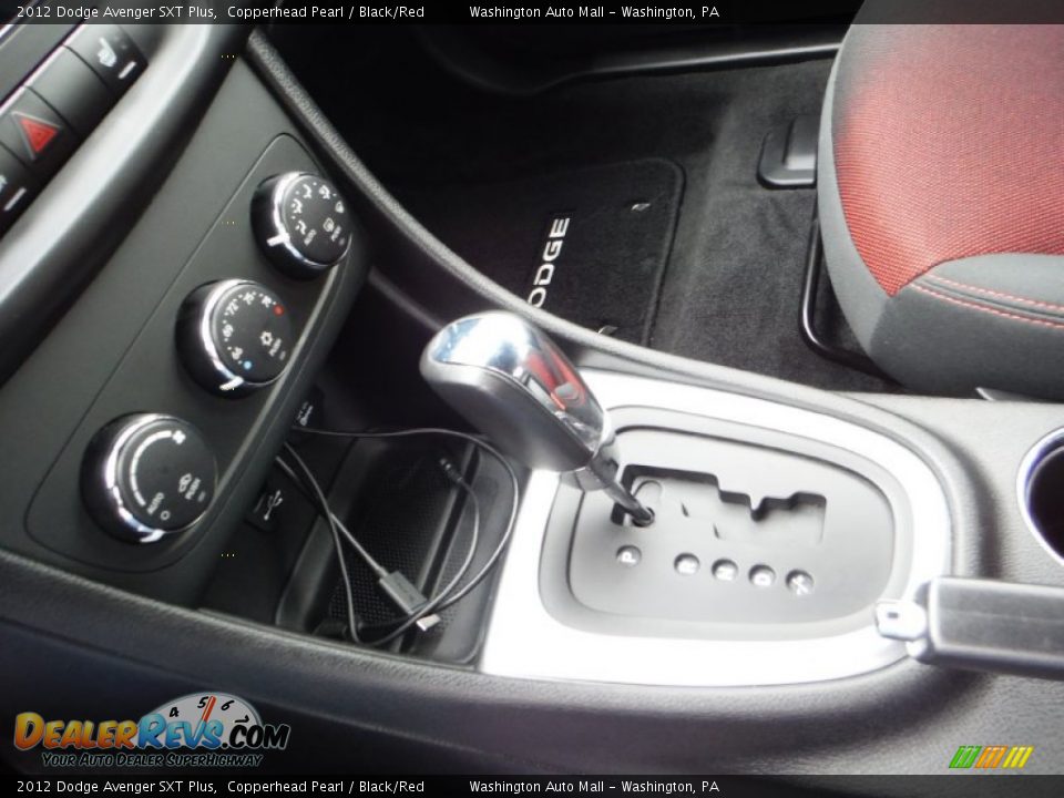 2012 Dodge Avenger SXT Plus Copperhead Pearl / Black/Red Photo #16