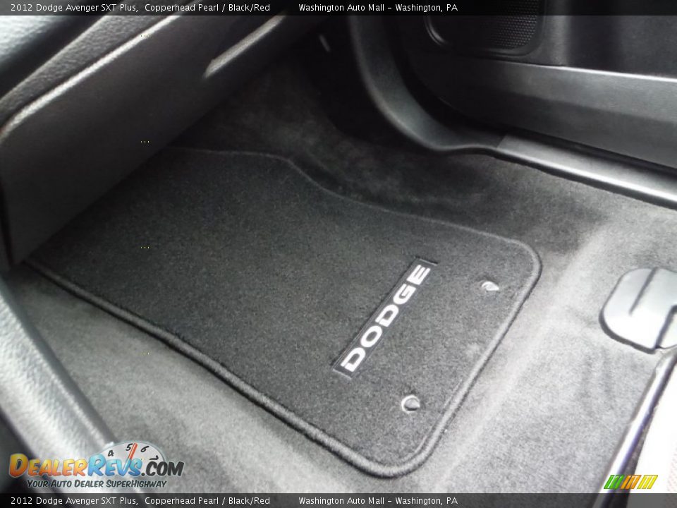 2012 Dodge Avenger SXT Plus Copperhead Pearl / Black/Red Photo #17