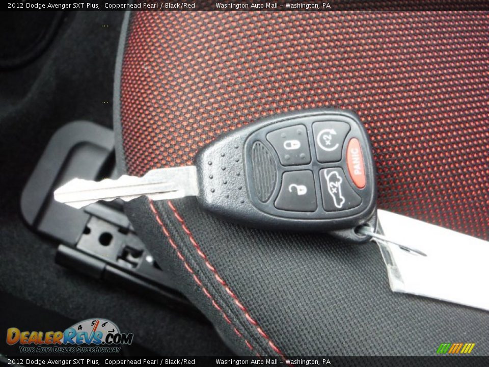 2012 Dodge Avenger SXT Plus Copperhead Pearl / Black/Red Photo #18