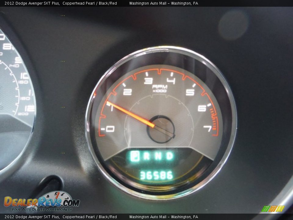 2012 Dodge Avenger SXT Plus Copperhead Pearl / Black/Red Photo #20