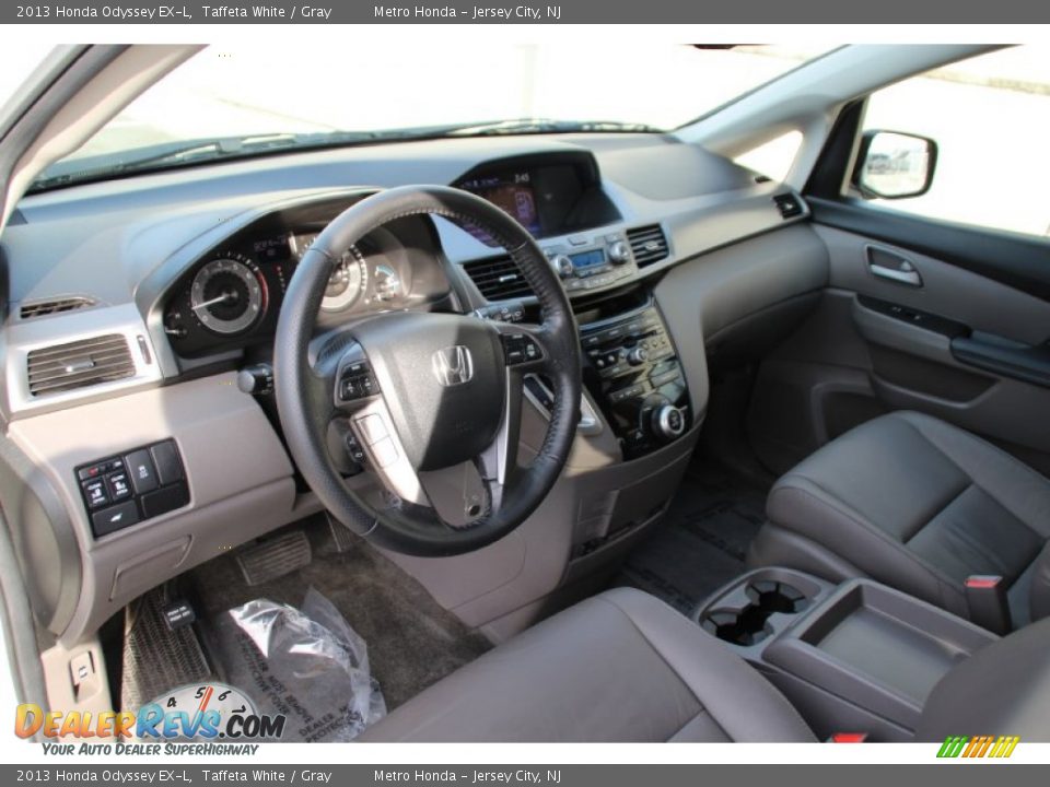 2013 Honda Odyssey EX-L Taffeta White / Gray Photo #11