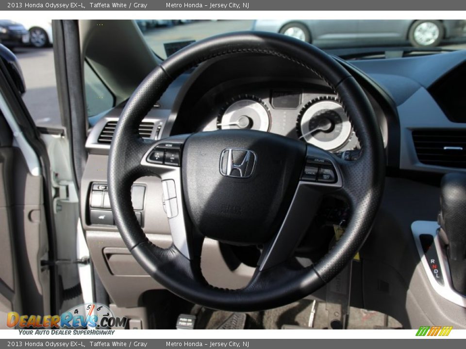 2013 Honda Odyssey EX-L Taffeta White / Gray Photo #17