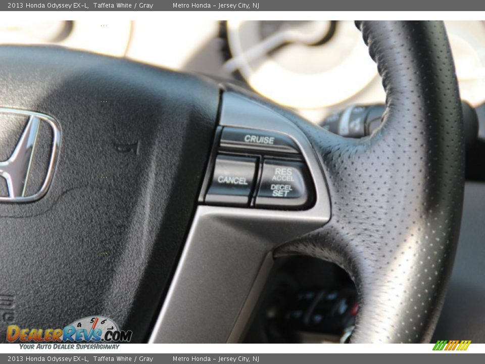 2013 Honda Odyssey EX-L Taffeta White / Gray Photo #19