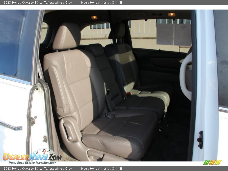 2013 Honda Odyssey EX-L Taffeta White / Gray Photo #24