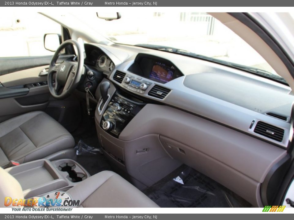 2013 Honda Odyssey EX-L Taffeta White / Gray Photo #26
