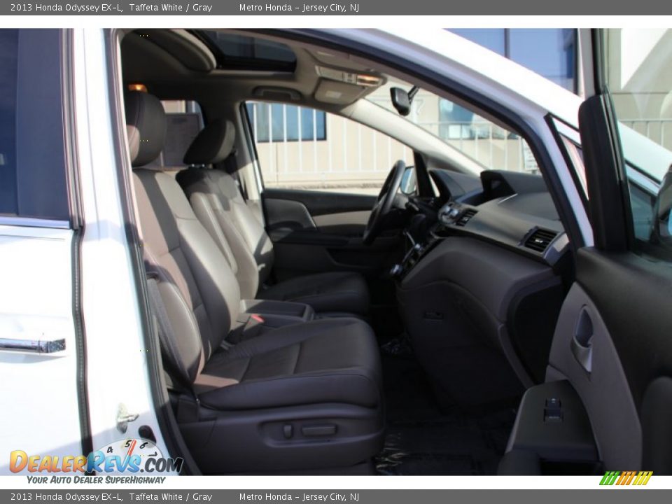 2013 Honda Odyssey EX-L Taffeta White / Gray Photo #27