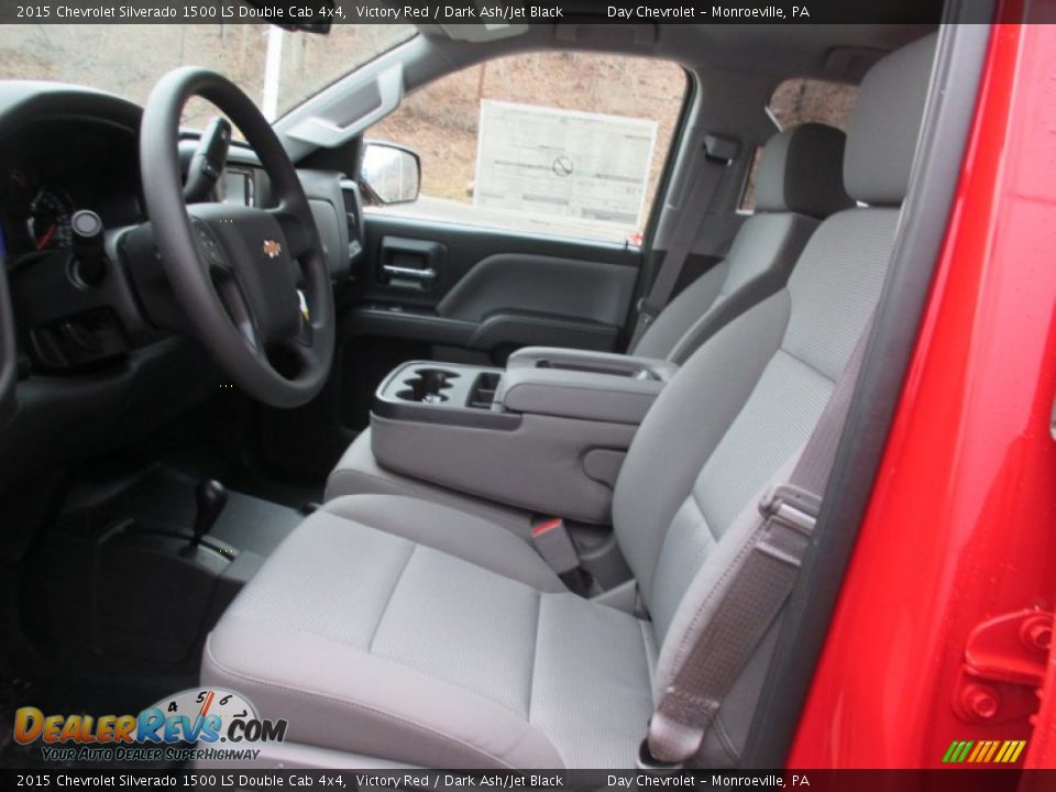 Front Seat of 2015 Chevrolet Silverado 1500 LS Double Cab 4x4 Photo #13