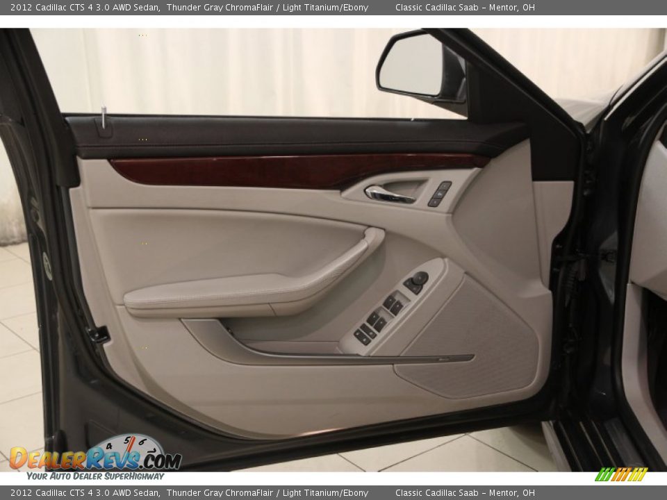2012 Cadillac CTS 4 3.0 AWD Sedan Thunder Gray ChromaFlair / Light Titanium/Ebony Photo #4