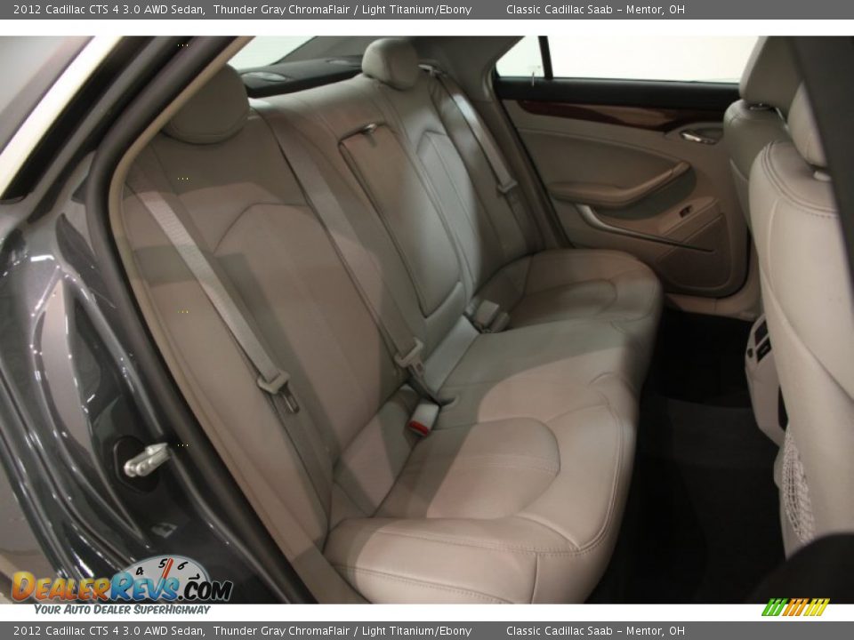 2012 Cadillac CTS 4 3.0 AWD Sedan Thunder Gray ChromaFlair / Light Titanium/Ebony Photo #12
