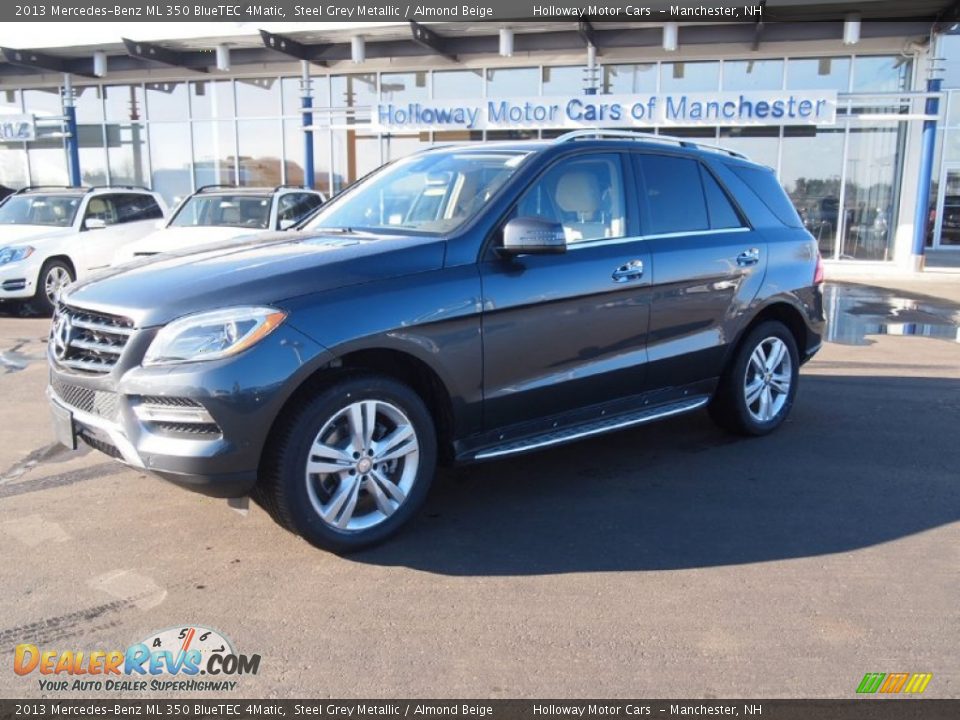 2013 Mercedes-Benz ML 350 BlueTEC 4Matic Steel Grey Metallic / Almond Beige Photo #1