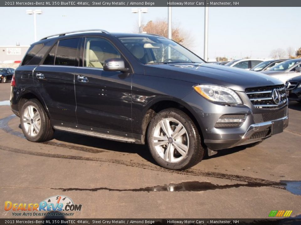 2013 Mercedes-Benz ML 350 BlueTEC 4Matic Steel Grey Metallic / Almond Beige Photo #3