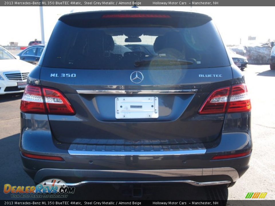 2013 Mercedes-Benz ML 350 BlueTEC 4Matic Steel Grey Metallic / Almond Beige Photo #4