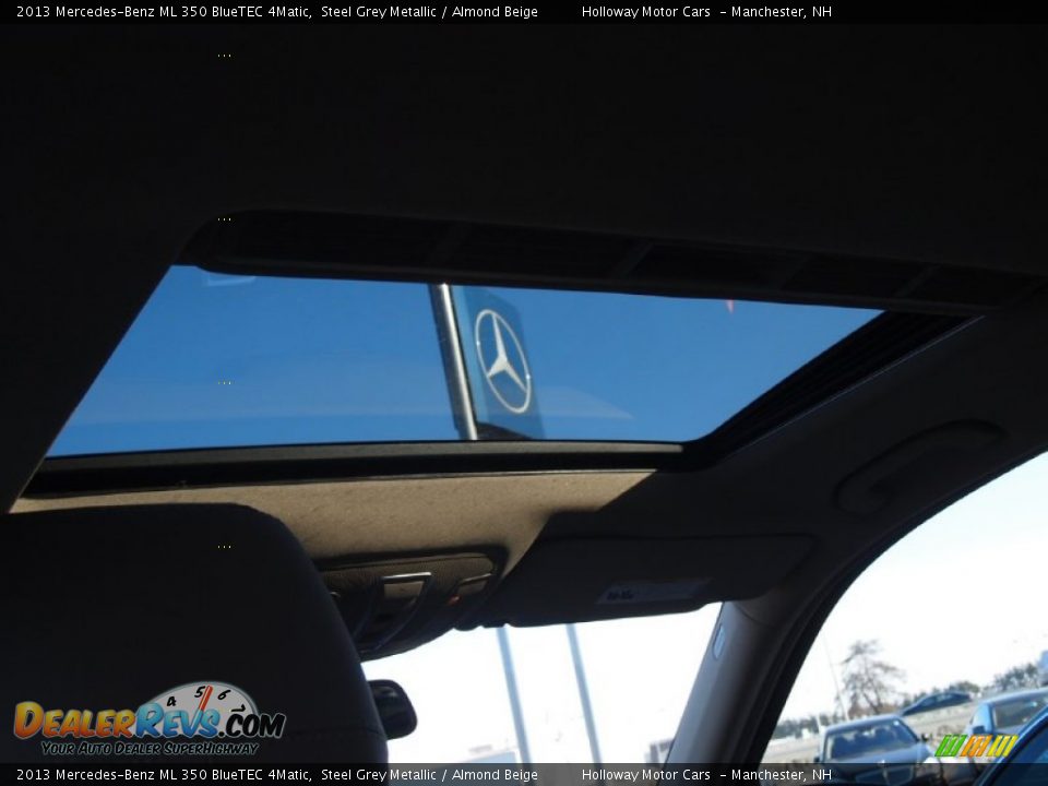 2013 Mercedes-Benz ML 350 BlueTEC 4Matic Steel Grey Metallic / Almond Beige Photo #10