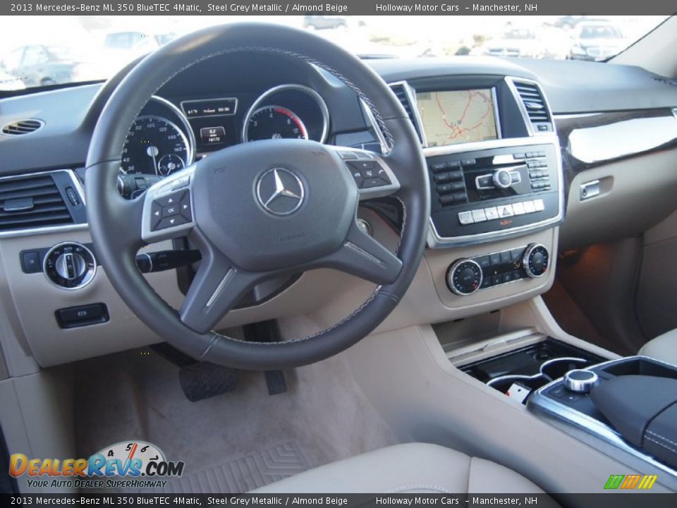 2013 Mercedes-Benz ML 350 BlueTEC 4Matic Steel Grey Metallic / Almond Beige Photo #11