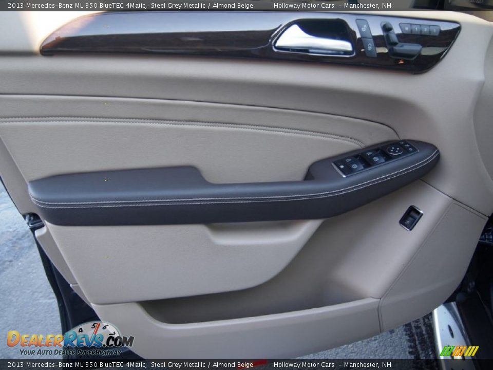 2013 Mercedes-Benz ML 350 BlueTEC 4Matic Steel Grey Metallic / Almond Beige Photo #13