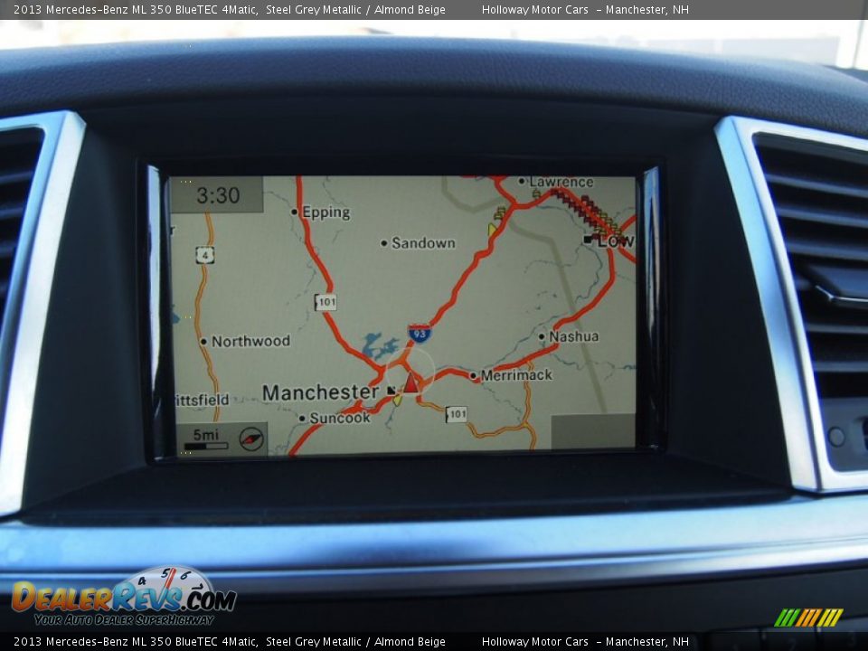 2013 Mercedes-Benz ML 350 BlueTEC 4Matic Steel Grey Metallic / Almond Beige Photo #14