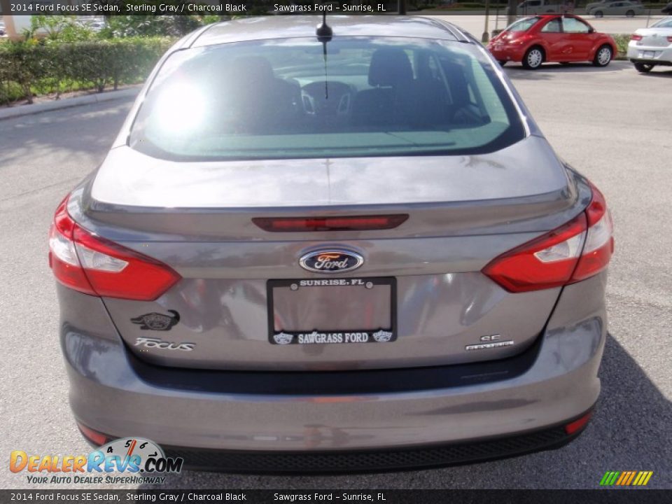 2014 Ford Focus SE Sedan Sterling Gray / Charcoal Black Photo #7