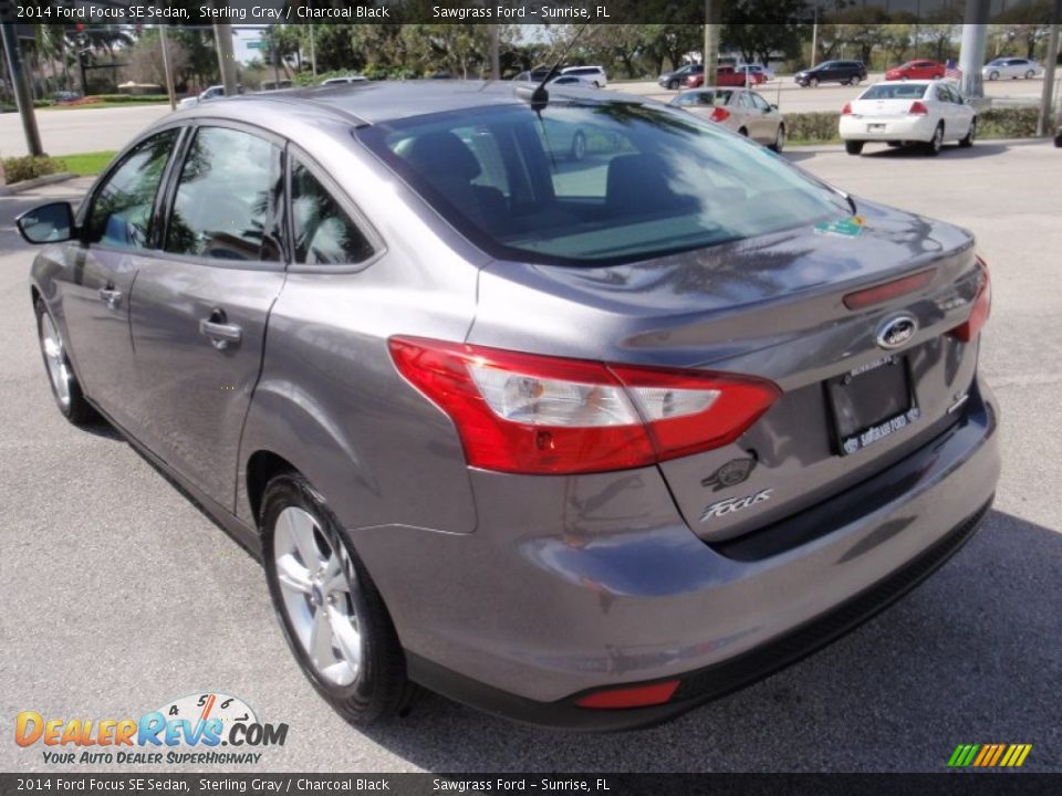 2014 Ford Focus SE Sedan Sterling Gray / Charcoal Black Photo #9
