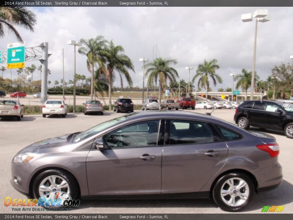 2014 Ford Focus SE Sedan Sterling Gray / Charcoal Black Photo #12