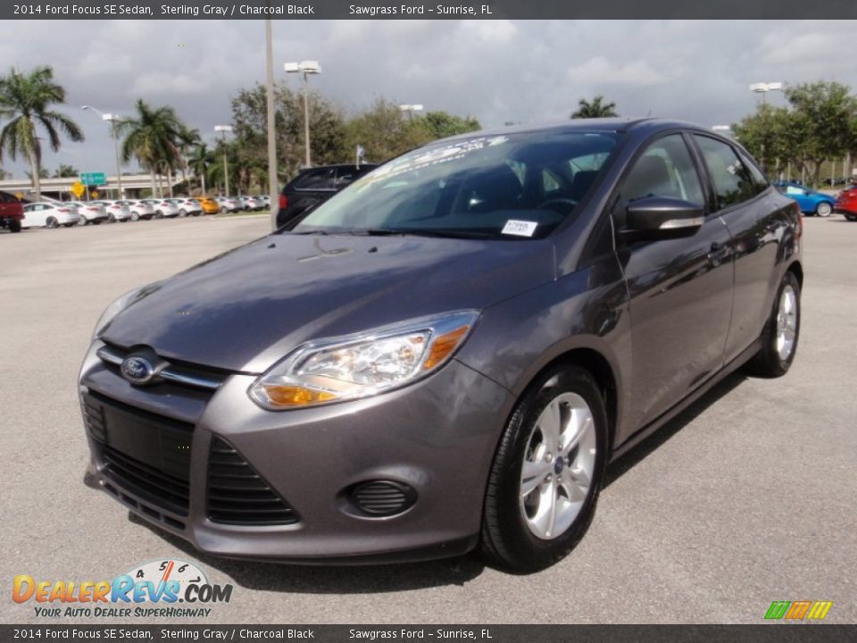 2014 Ford Focus SE Sedan Sterling Gray / Charcoal Black Photo #13