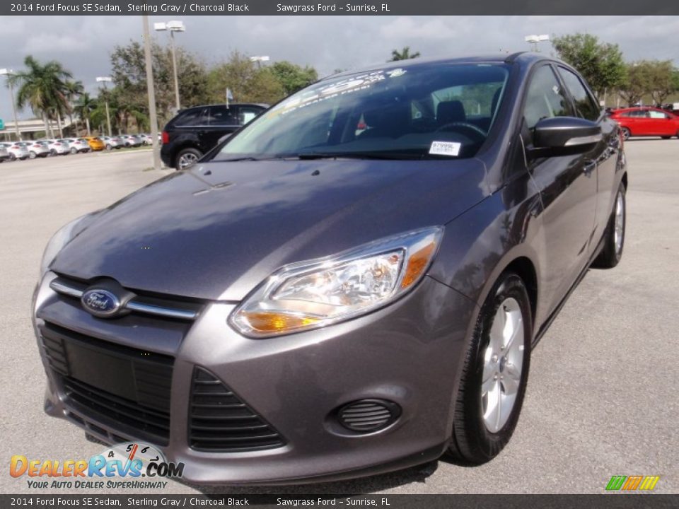 2014 Ford Focus SE Sedan Sterling Gray / Charcoal Black Photo #14