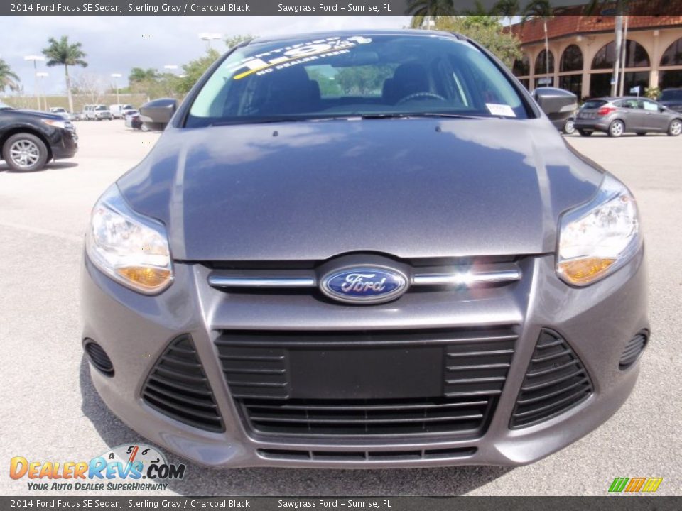 2014 Ford Focus SE Sedan Sterling Gray / Charcoal Black Photo #15