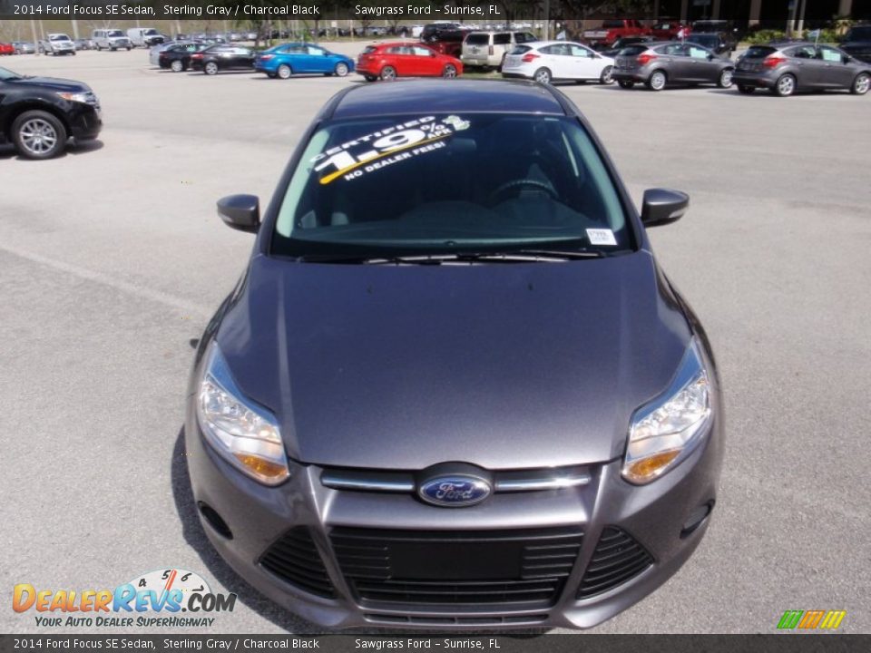 2014 Ford Focus SE Sedan Sterling Gray / Charcoal Black Photo #16