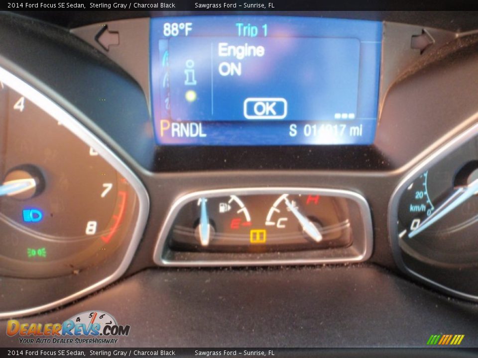 2014 Ford Focus SE Sedan Sterling Gray / Charcoal Black Photo #32
