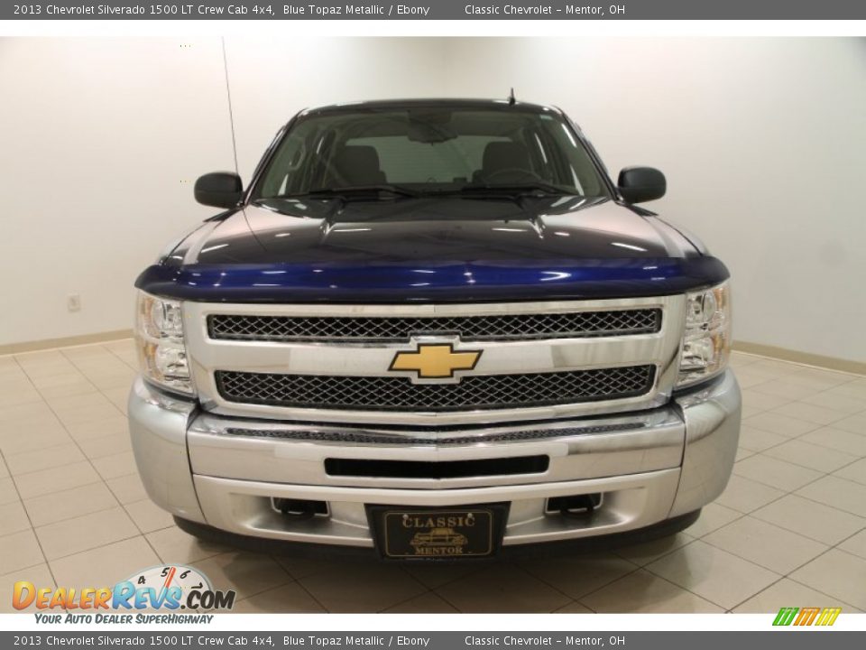 2013 Chevrolet Silverado 1500 LT Crew Cab 4x4 Blue Topaz Metallic / Ebony Photo #2