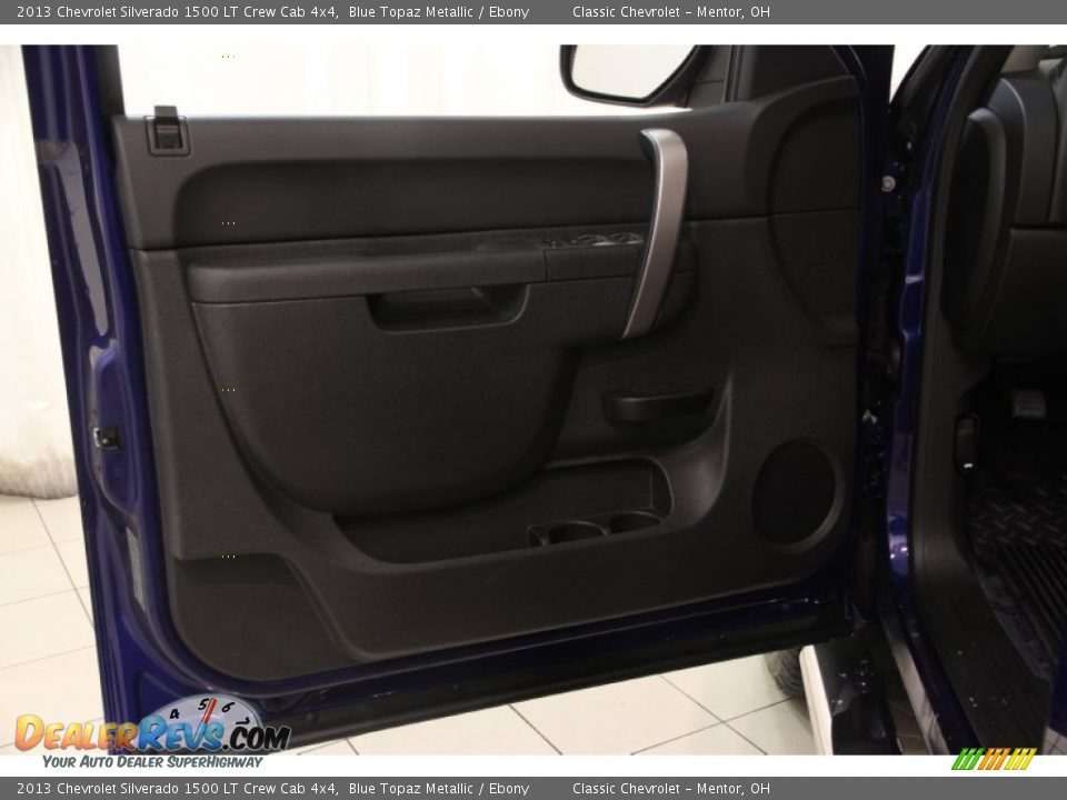 2013 Chevrolet Silverado 1500 LT Crew Cab 4x4 Blue Topaz Metallic / Ebony Photo #4