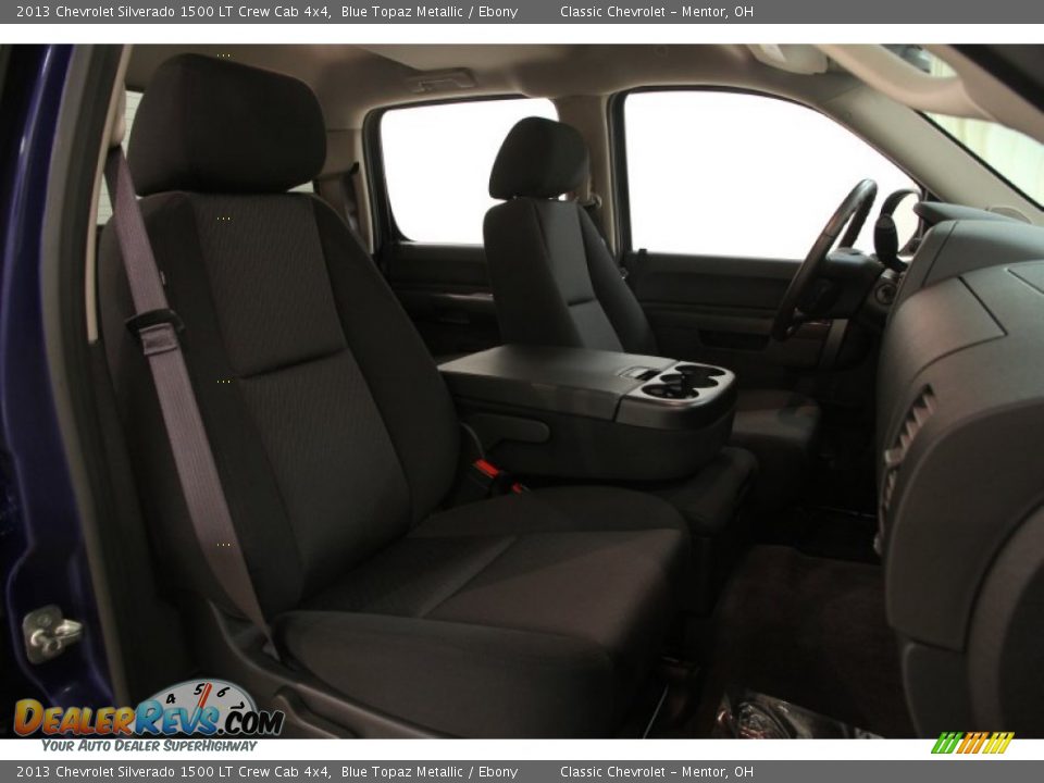 2013 Chevrolet Silverado 1500 LT Crew Cab 4x4 Blue Topaz Metallic / Ebony Photo #8