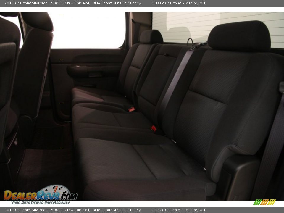 2013 Chevrolet Silverado 1500 LT Crew Cab 4x4 Blue Topaz Metallic / Ebony Photo #10