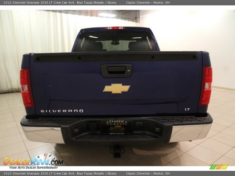 2013 Chevrolet Silverado 1500 LT Crew Cab 4x4 Blue Topaz Metallic / Ebony Photo #11